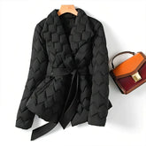 معطف حرير منفوخ للنساء