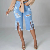 بنطلون جينز نسائي متوسط الحجم