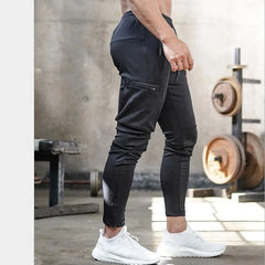 بنطال رياضي رجالي من القطن بقصّة Slim Fit: بنطال رياضي للجري وكمال الأجسام