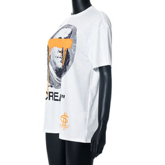 تي شيرت كبير الحجم برسومات كريمية