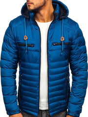 سترة دافئة بغطاء رأس ومضادة للماء