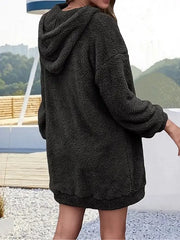 هودي خارجي بغطاء رأس مزدوج الوجه للشتاء