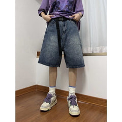 YY2K Summer Women Vintage Streetwear Korean Denim Shorts
