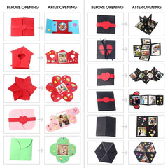 صندوق هدايا متفجر مصنوع يدويًا من ألبوم صور