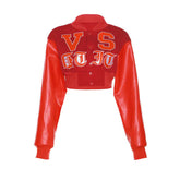 Most Valuable Cropped Varsity Jacket