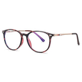 نظارات برو أكمي المستديرة TR90 المضادة للضوء الأزرق: للجنسين PC1541