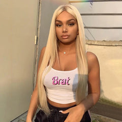 قميص داخلي بدون أكمام بفتحة رقبة على شكل حرف U للنساء