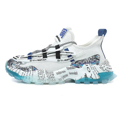 حذاء رجالي رياضي كاجوال خفيف الوزن قابل للتنفس بتصميم الشارع