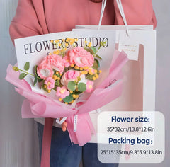 باقة زهور كروشيه