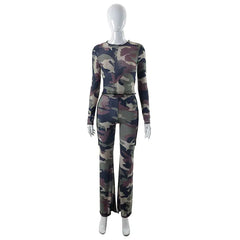 Now You See Me Mesh Camouflage Pant Set