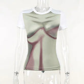 تي شيرتات Soefdioo الفريدة المطبوعة بتقنية ثلاثية الأبعاد للنساء