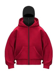 Double Hood Design Hooded Sweater