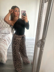 Black One Shoulder Bodysuit