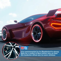 أغطية صمامات الإطارات المضيئة في الظلام