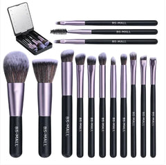 Rechargeable Makeup Brushes with Luminous Mirror