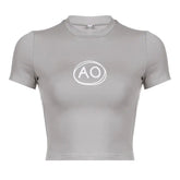 تي شيرت قصير بطبعة رسومية لمشهد الشارع