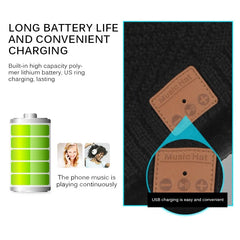 قبعة مع سماعة رأس ومكبر صوت وميكروفون