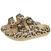 Leopard Soft Sole Pillow Slippers