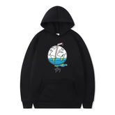 سترة هودي عصرية مطبوعة