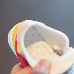 حذاء مطاطي متعدد الألوان من الجلد للأطفال الصغار