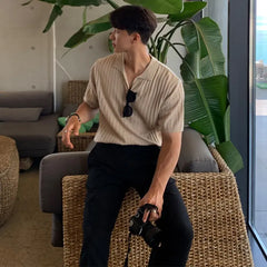 قميص بولو محبوك فاخر