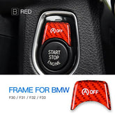 زر تشغيل وإيقاف محرك السيارة من ألياف الكربون