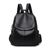 Women's Vintage Leather Backpack - Aussie