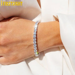 سوار سلسلة تنس فضي