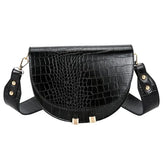 Retro Semicircle Leather Handbag