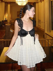 فستان صيفي قصير فضفاض بدون أكمام