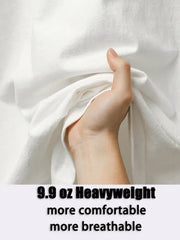 تي شيرت رجالي من القطن الثقيل وكبير الحجم