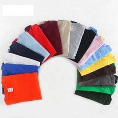 تي شيرت سادة للرجال/النساء بلون سادة