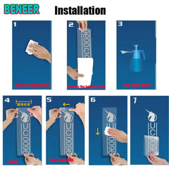 قطعتان من ملصقات خطوط جانبية للسيارة برسومات العلم