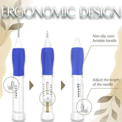 مجموعة أدوات الخياطة والحياكة وقلم التطريز اليدوي