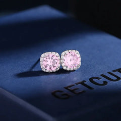 Zircon Crystal Earrings for Women – 925 Silver