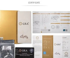 قلادة موزاميت حقيقية