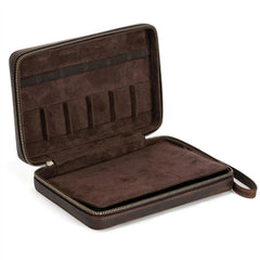 منظم حزام الساعة المصنوع من الجلد