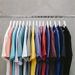 تي شيرت سادة للرجال/النساء بلون سادة