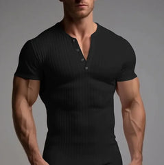 Men's Stretch Fit Solid Color Short-Sleeve T-Shirt