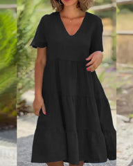 Cotton And Linen Casual Women's Dresses