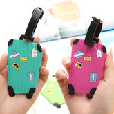 Fashion Silicone Luggage Tags Set