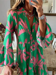 فستان قميص بوهو للعطلات