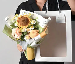 باقة زهور كروشيه