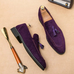Tassel Leather Loafers For Men