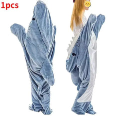 Shark Hooded Blanket for Adults and Children