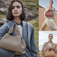 حقيبة كروس بودي جلدية على شكل سحابة