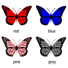 طقم غطاء مقعد السيارة على شكل فراشة