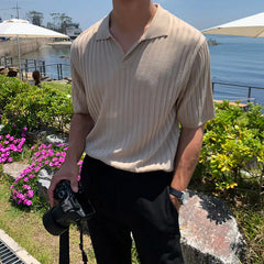 قميص بياقة VG كاكي