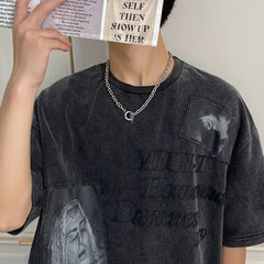 قلادة من الفولاذ على شكل سداسي البرق