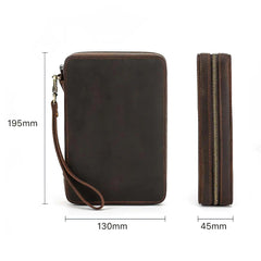 منظم حزام الساعة المصنوع من الجلد